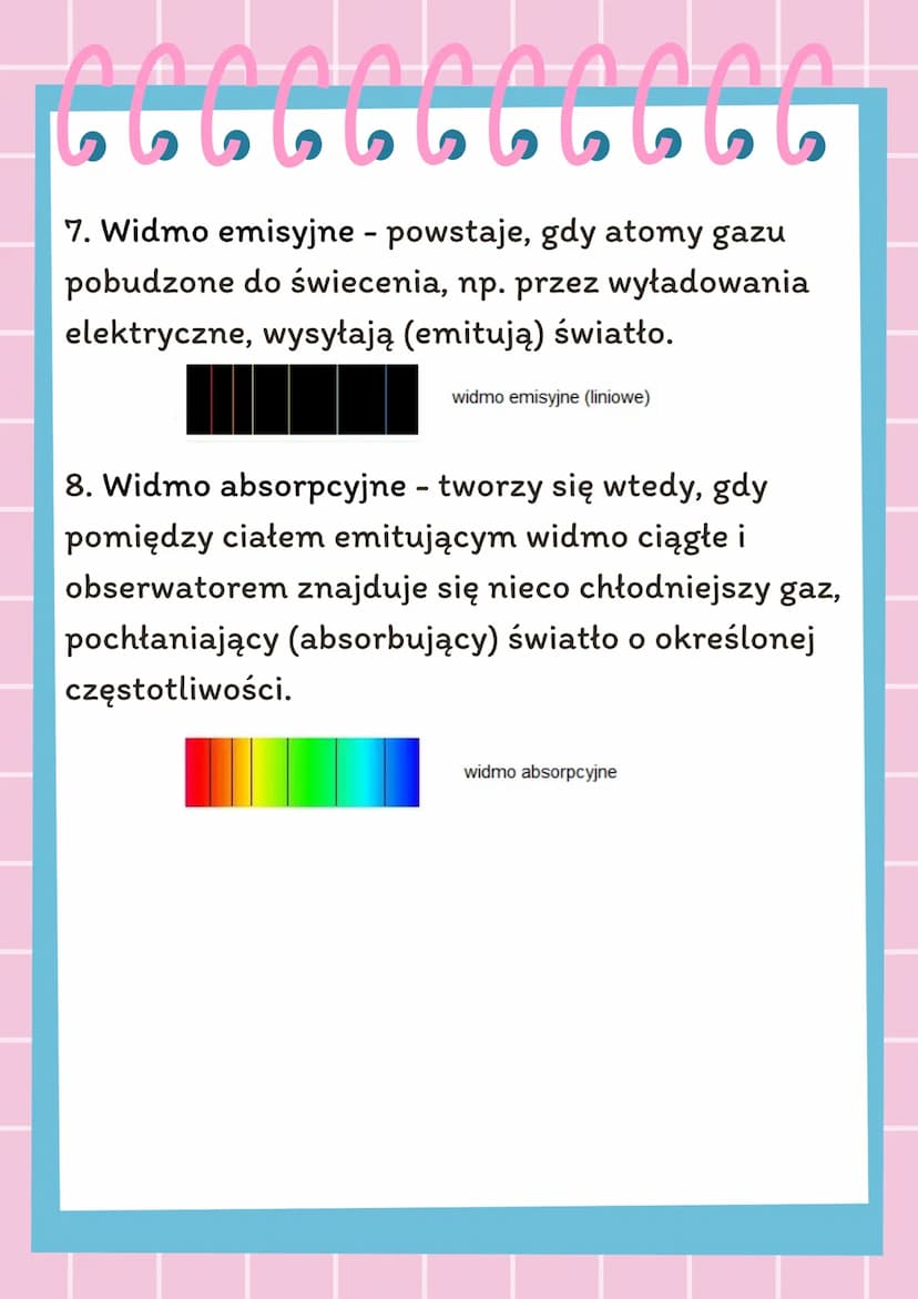 .6666666666
WIDMO LINIOWE
I JAK POWSTAJE
1. Widmo - promieniowanie wysyłane przez obiekty
rozszczepione na poszczególne kolory.
2. W widmie 