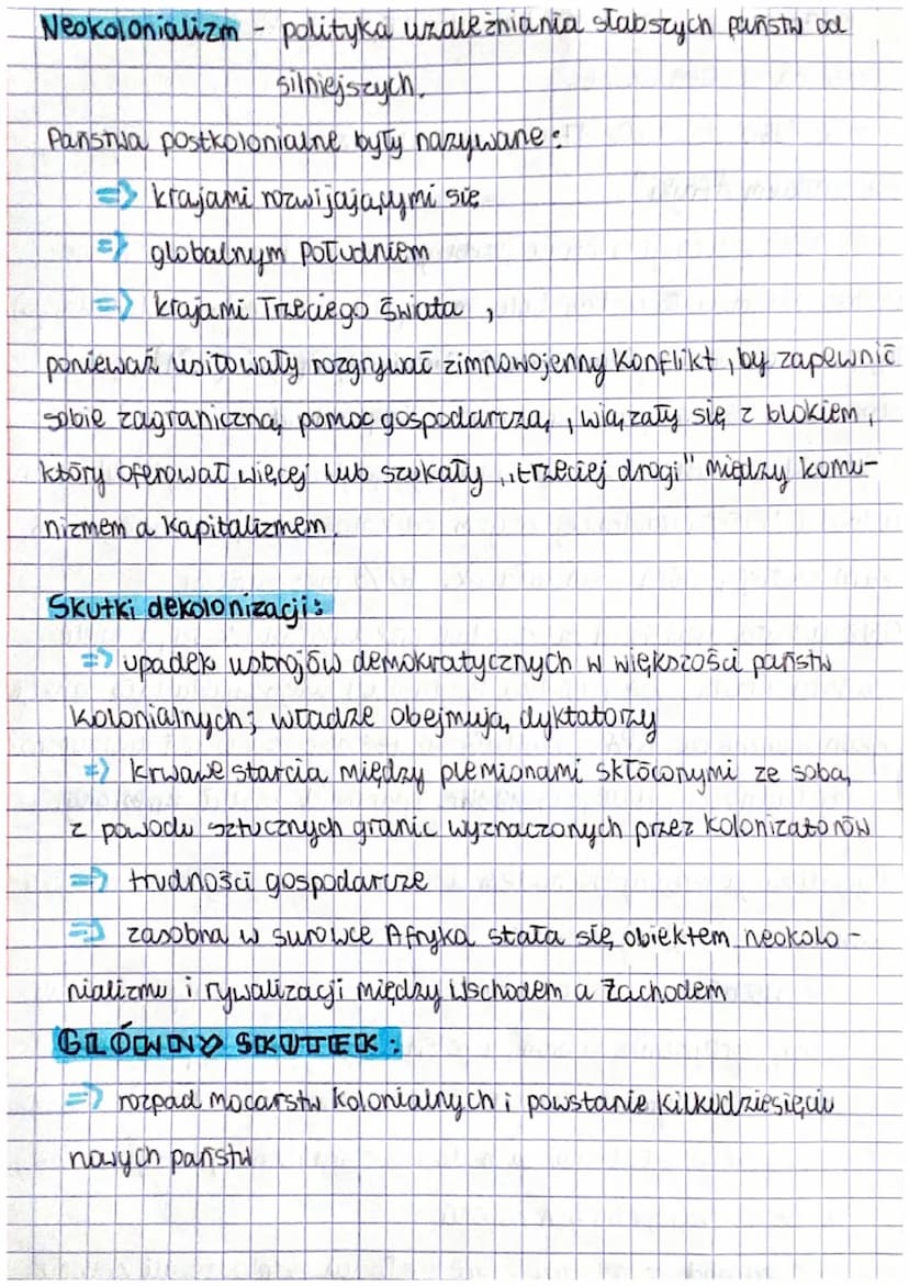 historia
Dekolonizacja, nazywamy proces, w którym kolonie wyzwalają się
Spod zależności od mocarstw kolonialnych i twora, nowe państwa.
deko