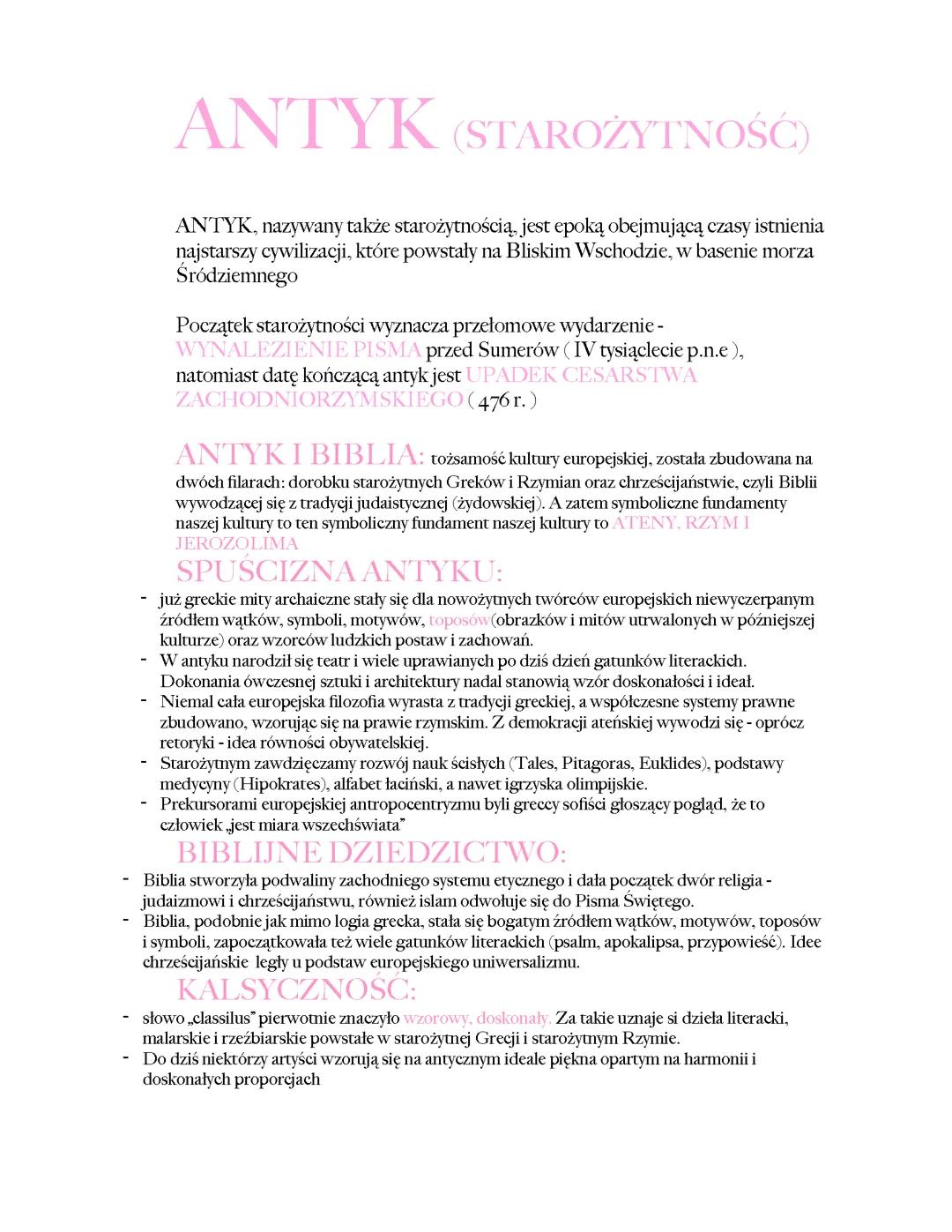 Epoka Antyku: Klasyczne Korzenie Kultury