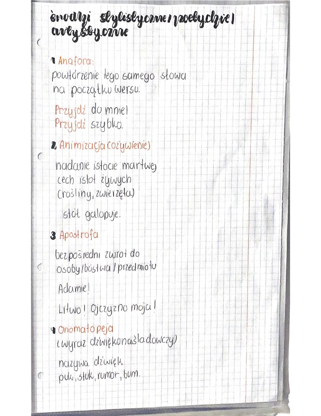 Środki stylistyczne/poetyckie/artystyczne