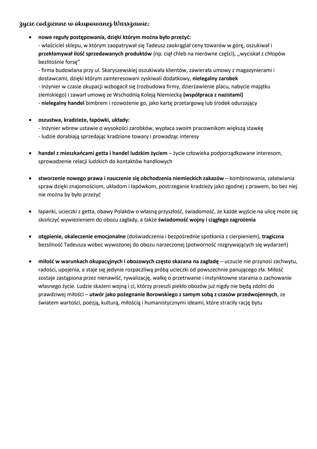Pożegnanie z Marią Tadeusz Borowski - streszczenie, motywy, bohaterowie