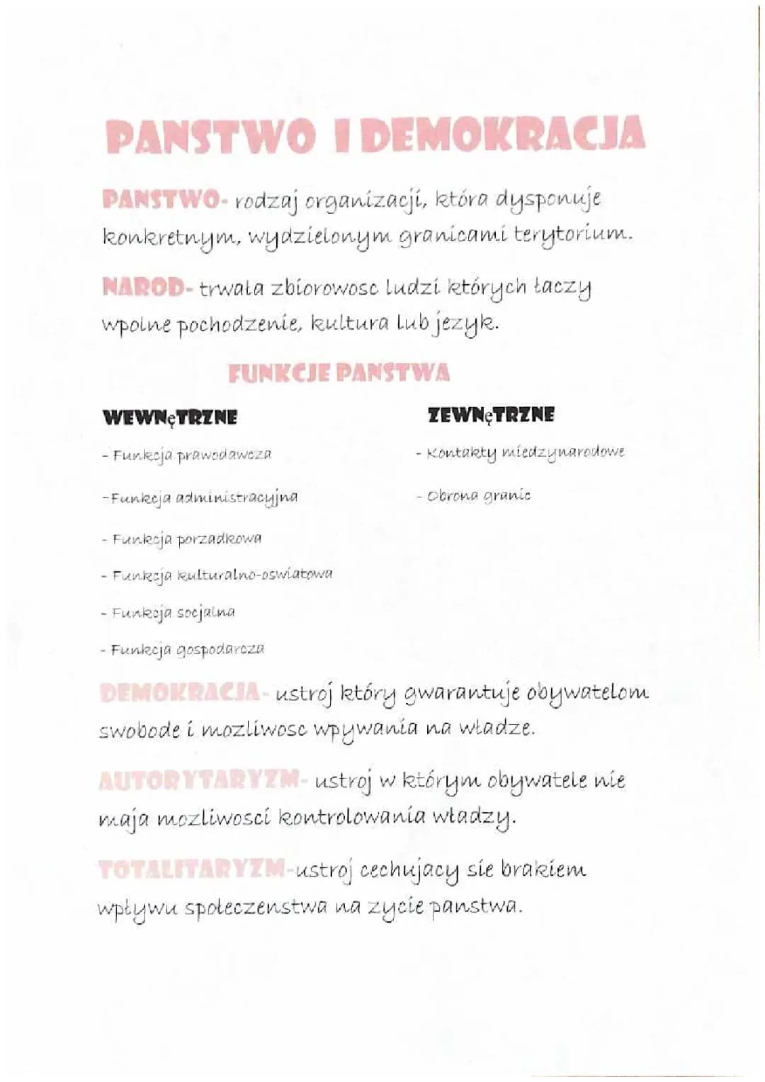 Państwo i demokracja