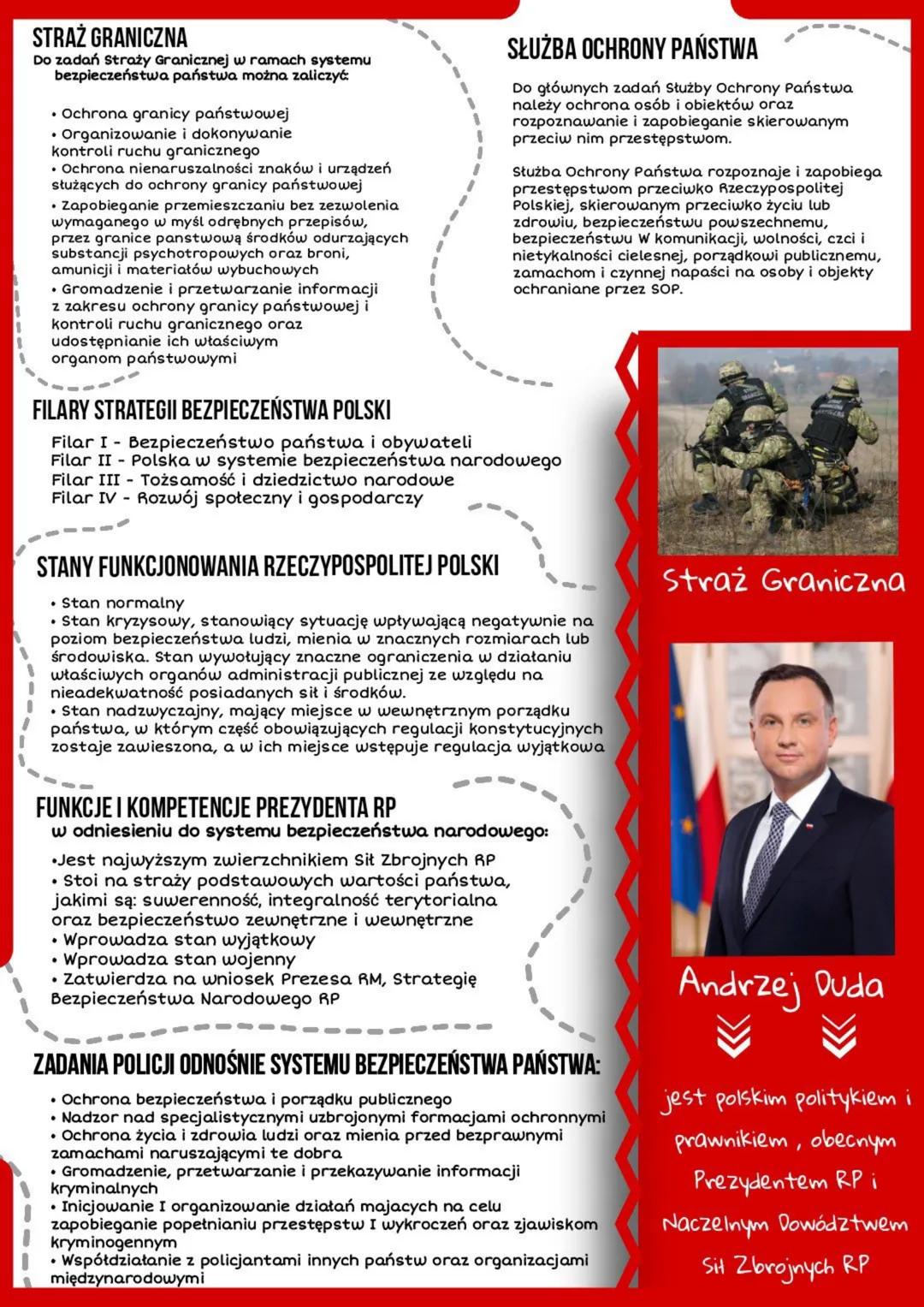 SYSTEM BEZPIECZEŃSTWA NARODOWEGO
RZECZYPOSPOLITEJ
POLSKIEJ
SYSTEM BEZPIECZEŃSTWA NARODOWEGO
RZECZYPOSPOLITEJ POLSKIEJ
Jest to system obejmuj