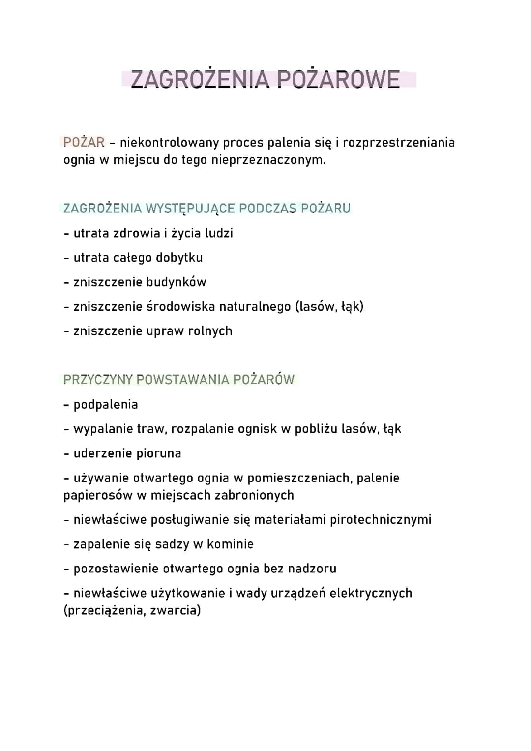 Zadania ochrony przeciwpożarowej w budynkach mieszkalnych i ewakuacja w przypadku pożaru