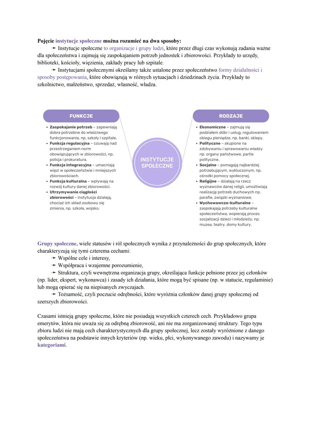 CZŁOWIEK ISTOTĄ SPOŁECZNĄ
Status społeczny - to określenie miejsca danej jednostki (lub jednostek) w zbiorowości. Człowiek
funkcjonuje w kil