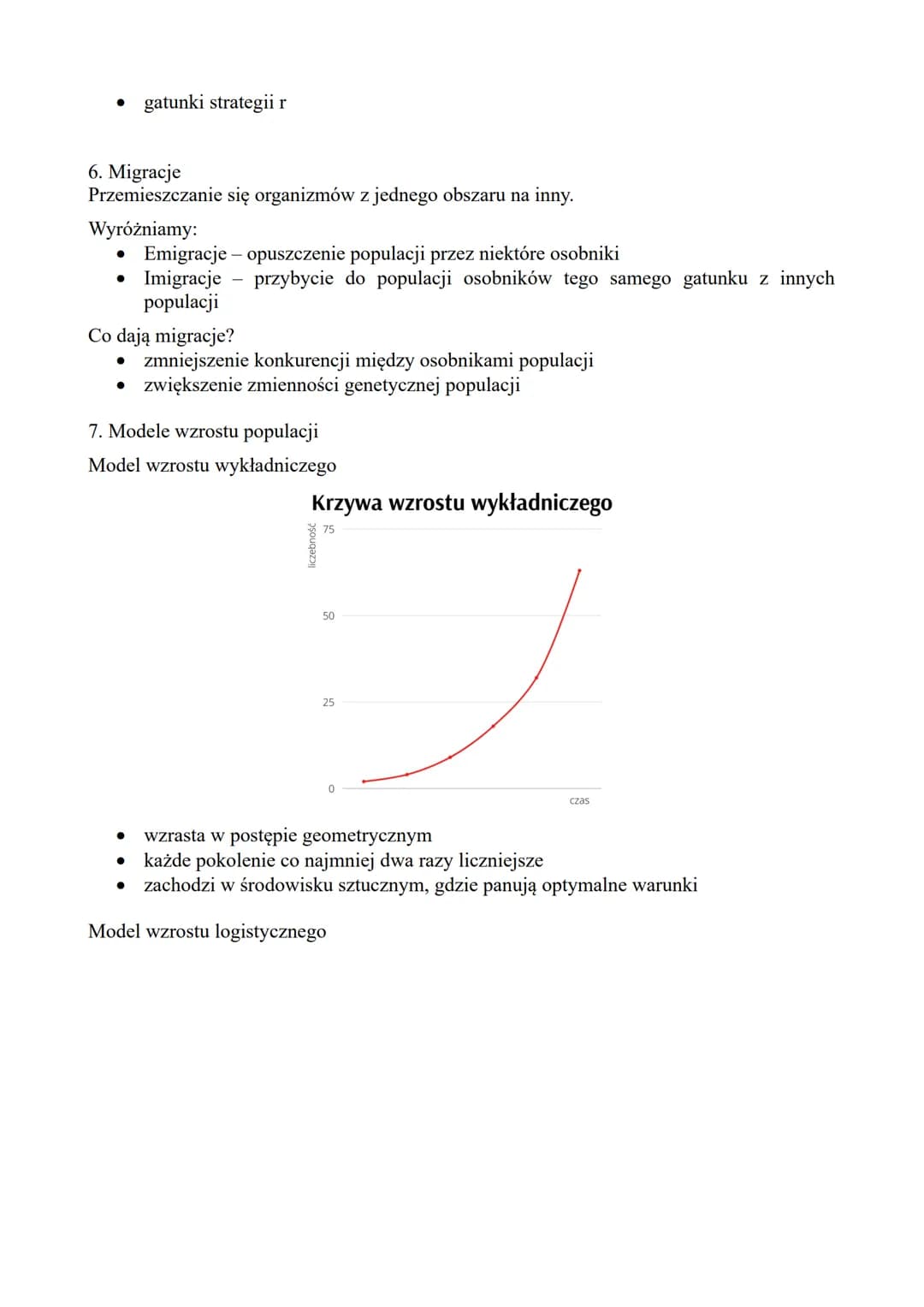 1. Czym jest populacja?
Grupa osobników tego samego gatunku, występująca na danym obszarze w tym samym
czasie.
2. Cechy populacji
Liczebność