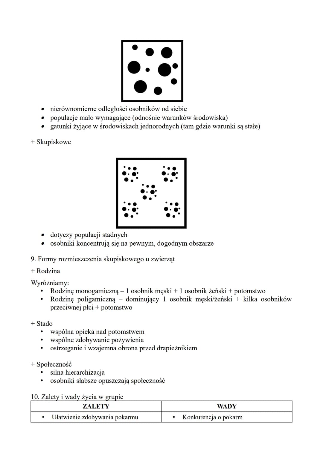 1. Czym jest populacja?
Grupa osobników tego samego gatunku, występująca na danym obszarze w tym samym
czasie.
2. Cechy populacji
Liczebność