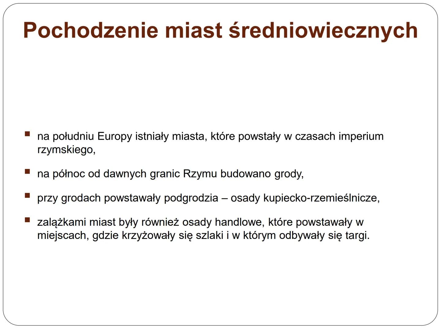 Średniowieczne miasto i wieś p.n.e.
n.e.
476 r.
UPADEK CESARSTWA
ZACHODNIORZYMSKIEGO
Oś czasu
średniowiecze
nowożytność XIX wiek współczesno