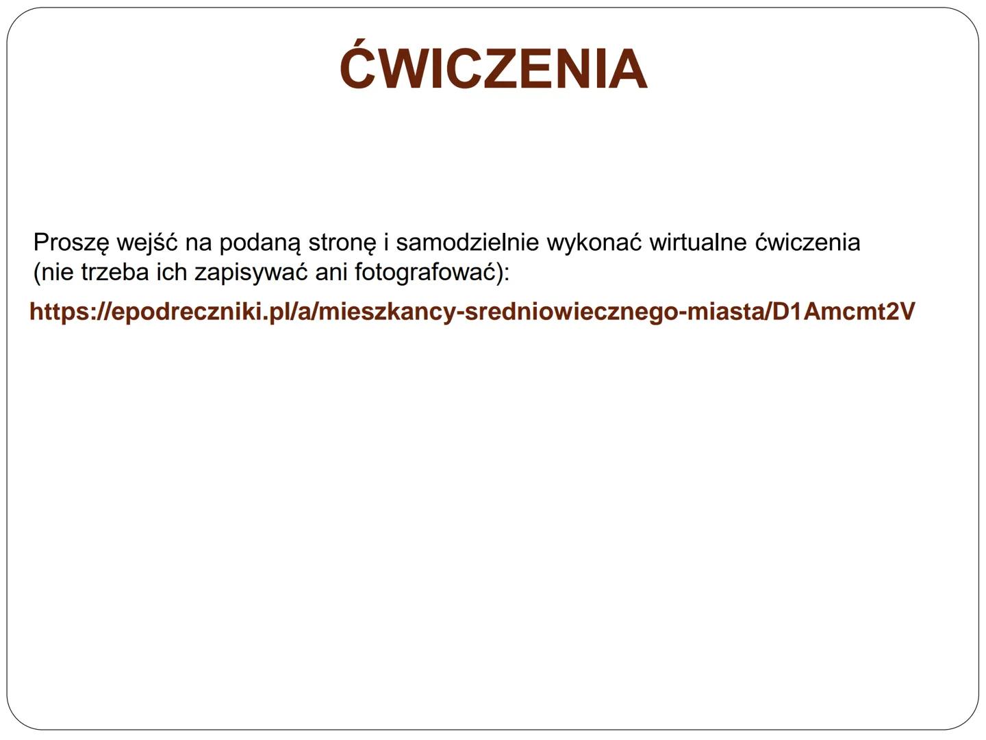 Średniowieczne miasto i wieś p.n.e.
n.e.
476 r.
UPADEK CESARSTWA
ZACHODNIORZYMSKIEGO
Oś czasu
średniowiecze
nowożytność XIX wiek współczesno