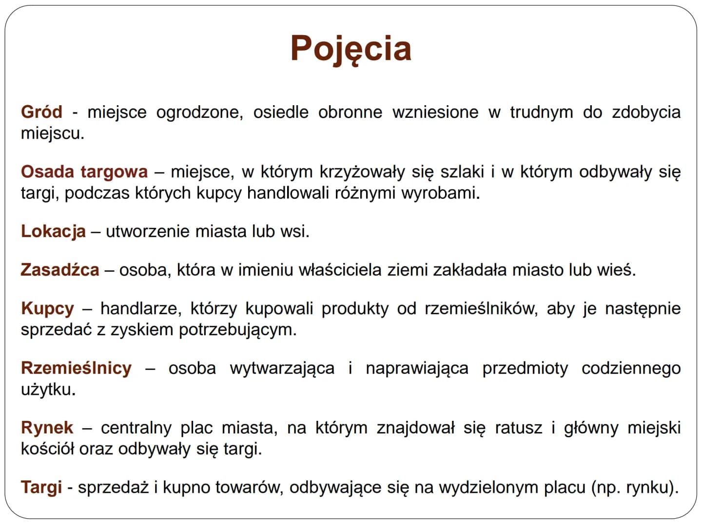 Średniowieczne miasto i wieś p.n.e.
n.e.
476 r.
UPADEK CESARSTWA
ZACHODNIORZYMSKIEGO
Oś czasu
średniowiecze
nowożytność XIX wiek współczesno