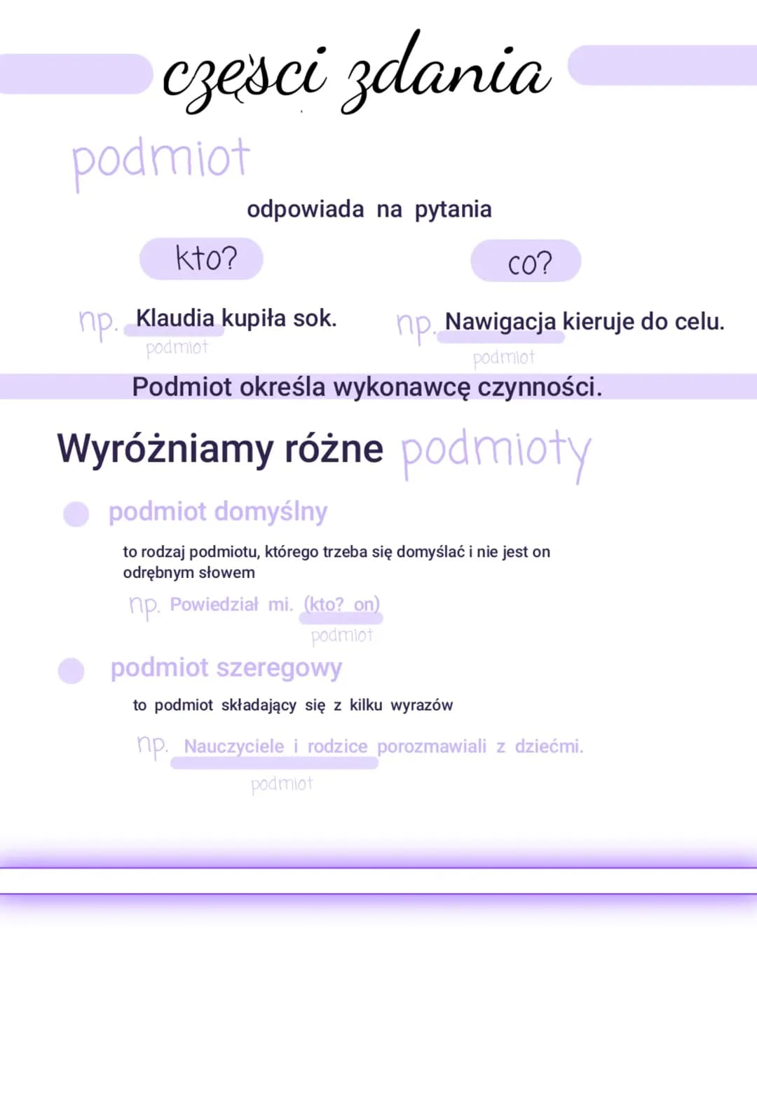 Części zdania