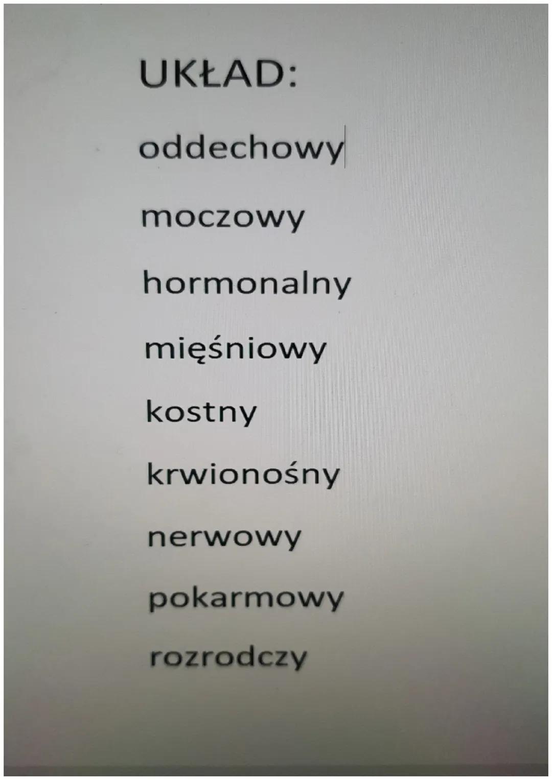 DIOLOGIA
TEMAT. Hierarchiczna budowa organizmu - skóra.
1 KOMÓRKA
2 TKANKA
3 NARZAD
4 UKŁAD NARZADOW
5 ORGANIZM UKŁAD:
oddechowy
moczowy
hor