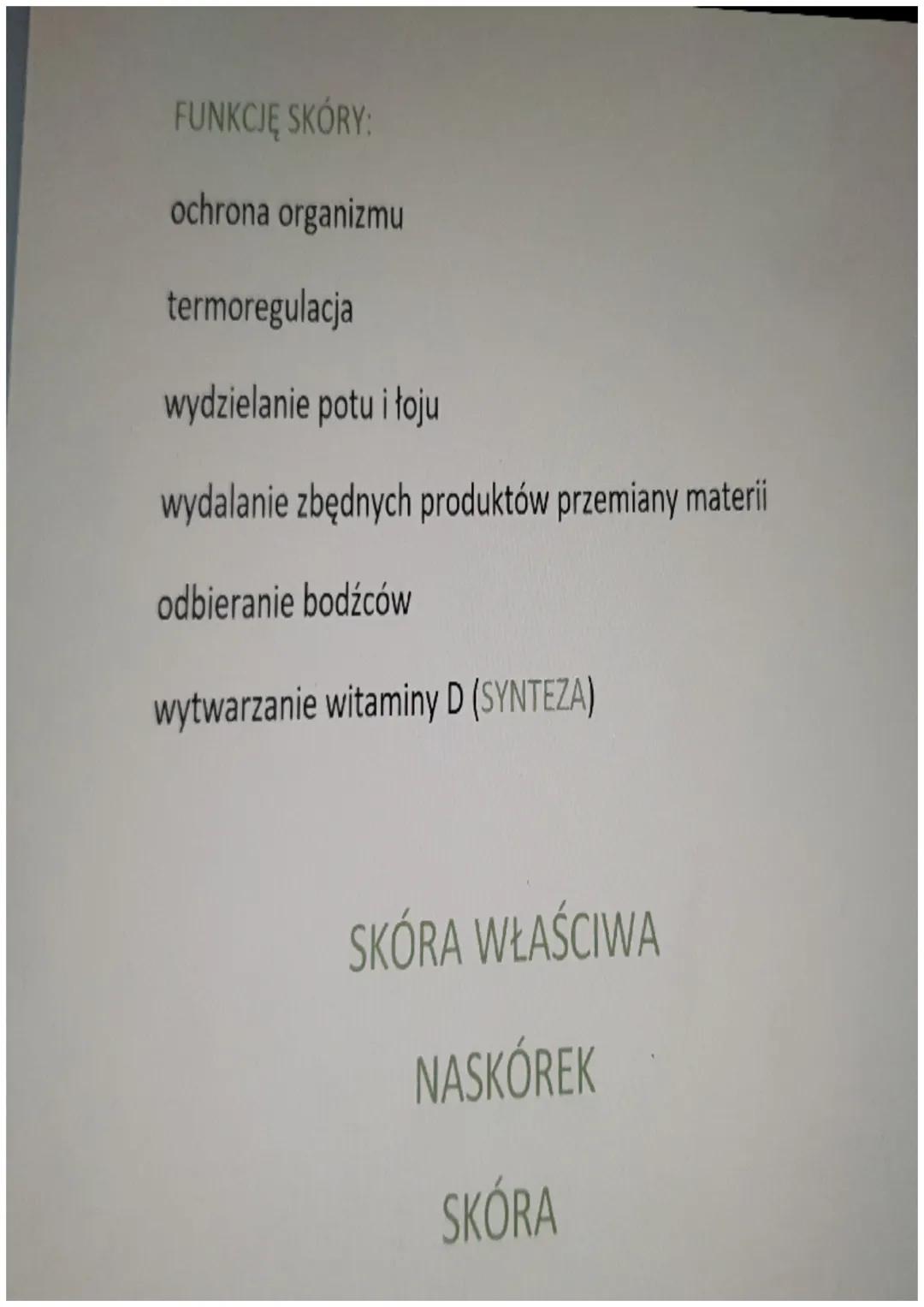 DIOLOGIA
TEMAT. Hierarchiczna budowa organizmu - skóra.
1 KOMÓRKA
2 TKANKA
3 NARZAD
4 UKŁAD NARZADOW
5 ORGANIZM UKŁAD:
oddechowy
moczowy
hor