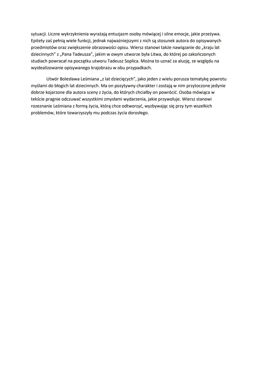 Temat 3.
Na przestrzeni wieków autorzy często podejmowali tematykę przemijania, wykonując
osobiste rozeznanie z minioną przeszłością. Pragni