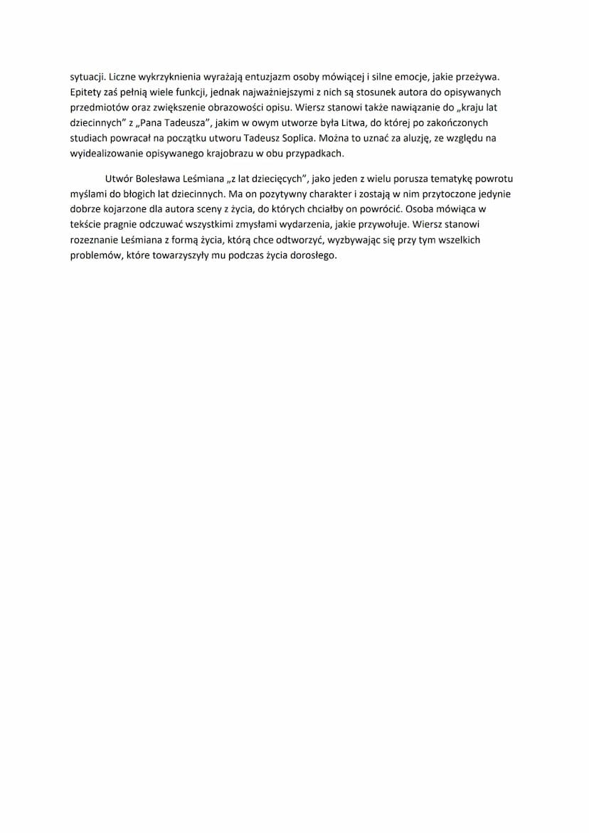 Temat 3.
Na przestrzeni wieków autorzy często podejmowali tematykę przemijania, wykonując
osobiste rozeznanie z minioną przeszłością. Pragni