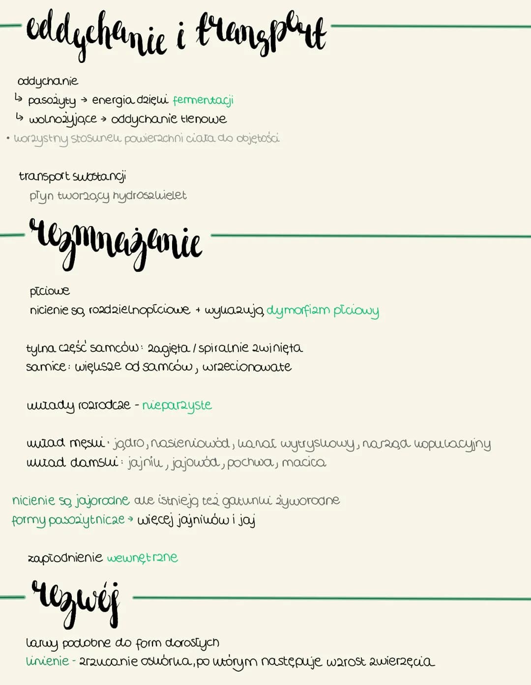 nicienie
Cechy ogólne
zamieszkują: dna mór2, oceanów oraz w glebie
wyatużone, zwężone na dwóch won'cach ato
Symetria dwubocana
brali komóreu