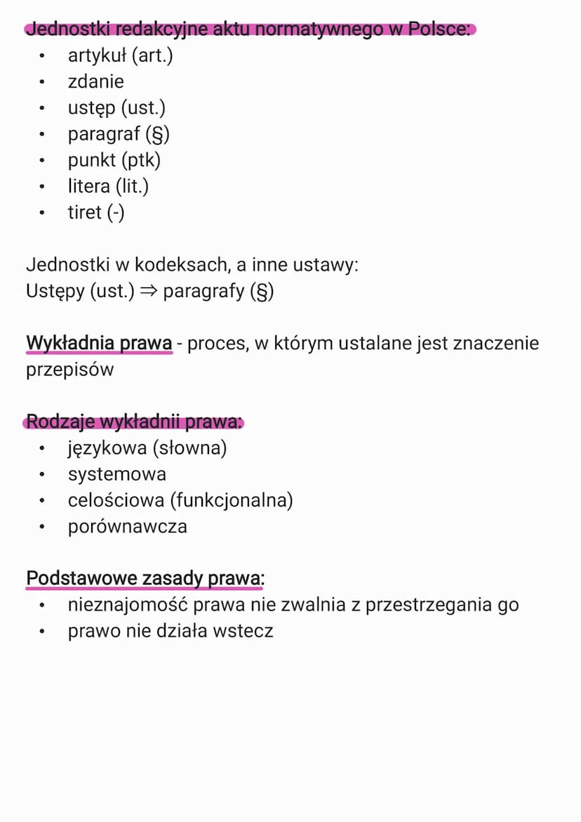 Podstawy prawa
Normy prawne
Termin "prawo">
znaczenie podmiotowe - przynależność do konkretnego
podmiotu i możliwość korzystania z niego
zna