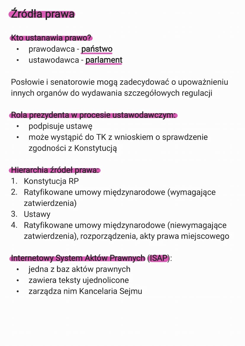 Podstawy prawa
Normy prawne
Termin "prawo">
znaczenie podmiotowe - przynależność do konkretnego
podmiotu i możliwość korzystania z niego
zna