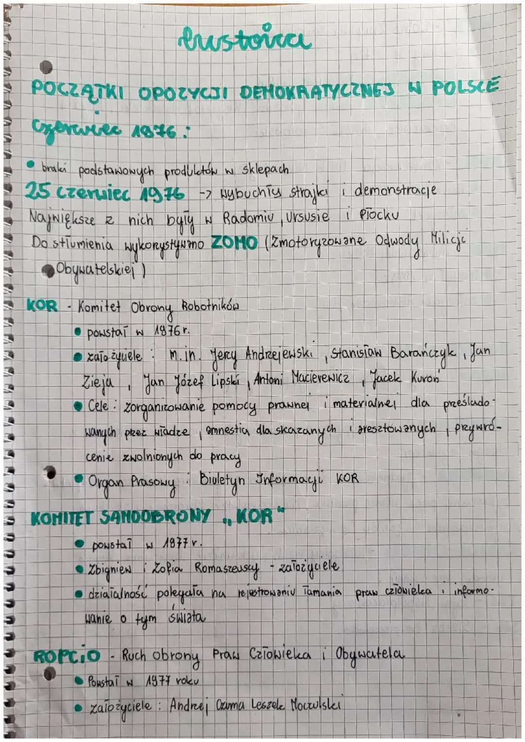 POCZĄTKI OPOZYCJI DEMOKRATYCZNEJ W POLSCE
Ezzerwiec 1876.
lustoica
• braki podstawowych produktów w sklepach.
25 czerwiec 1976 -> wybuchły s