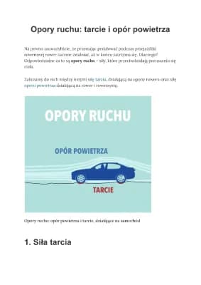 Know Opory ruchu: tarcie i opór powietrza thumbnail
