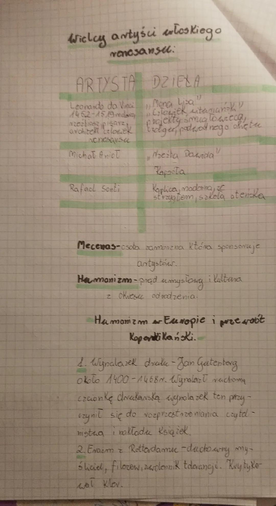 # Histonia

Europaśarot w XVI wieku

Wielkic odkrycia geograficznc.

1. Przyczyny odkryć geograficcnych.

- Poszukizanie nowej drogi do Indi