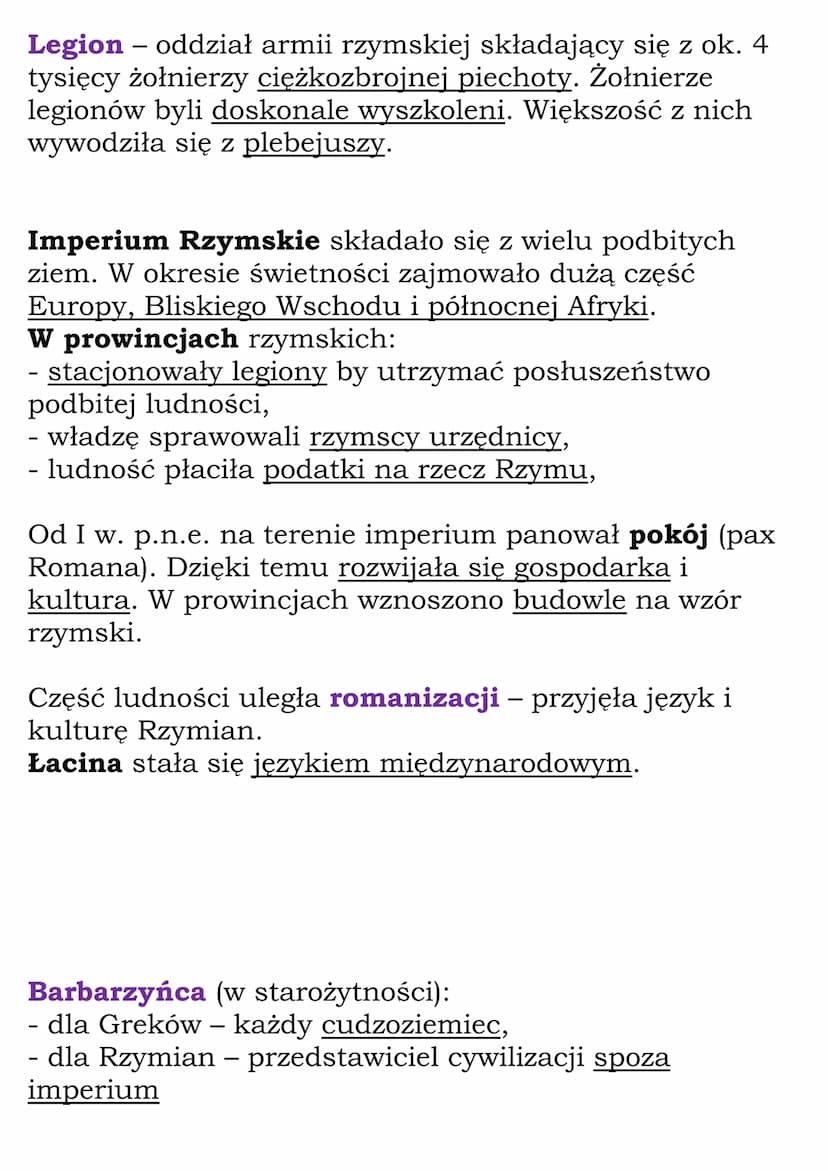 Imperium Rzymskie
K1 5, NE
146 r. p.n.e. – podbój Kartaginy przez Rzymian
-
395 r. n.e. - podział cesarstwa rzymskiego na zachodnie
i wschod
