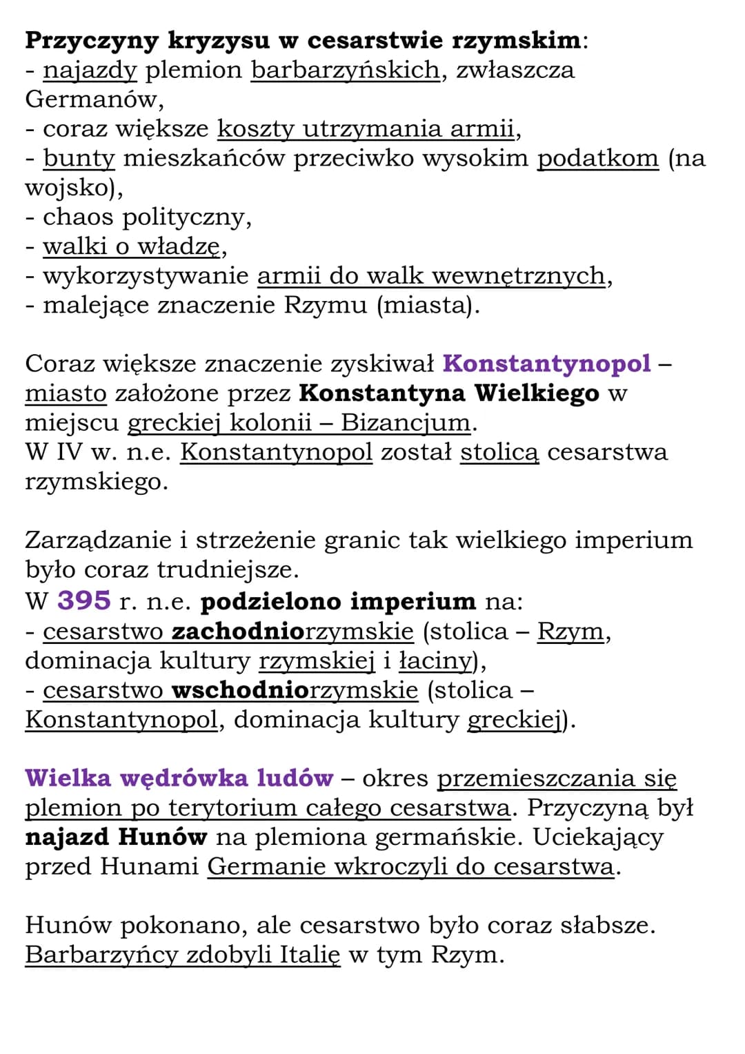 Imperium Rzymskie
K1 5, NE
146 r. p.n.e. – podbój Kartaginy przez Rzymian
-
395 r. n.e. - podział cesarstwa rzymskiego na zachodnie
i wschod