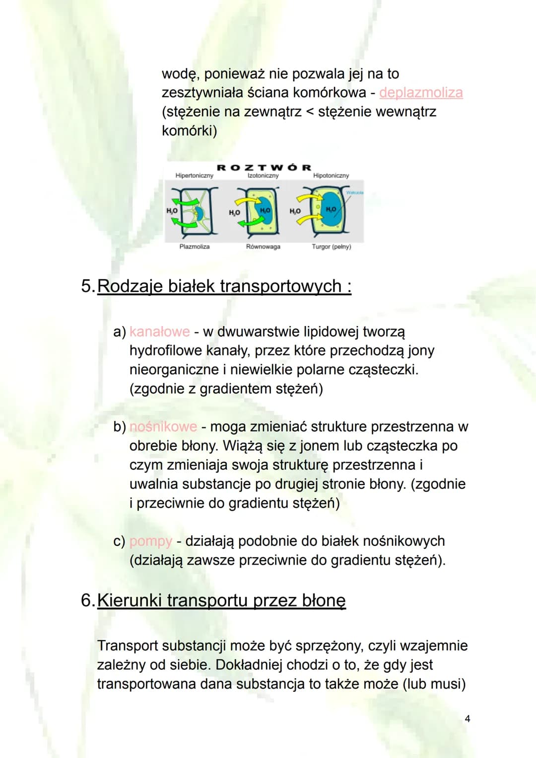 
<h2 id="transportbiernyiczynny">Transport bierny i czynny</h2>
<p>Transport bierny i czynny obejmuje ruch substancji przez błonę komórkową 