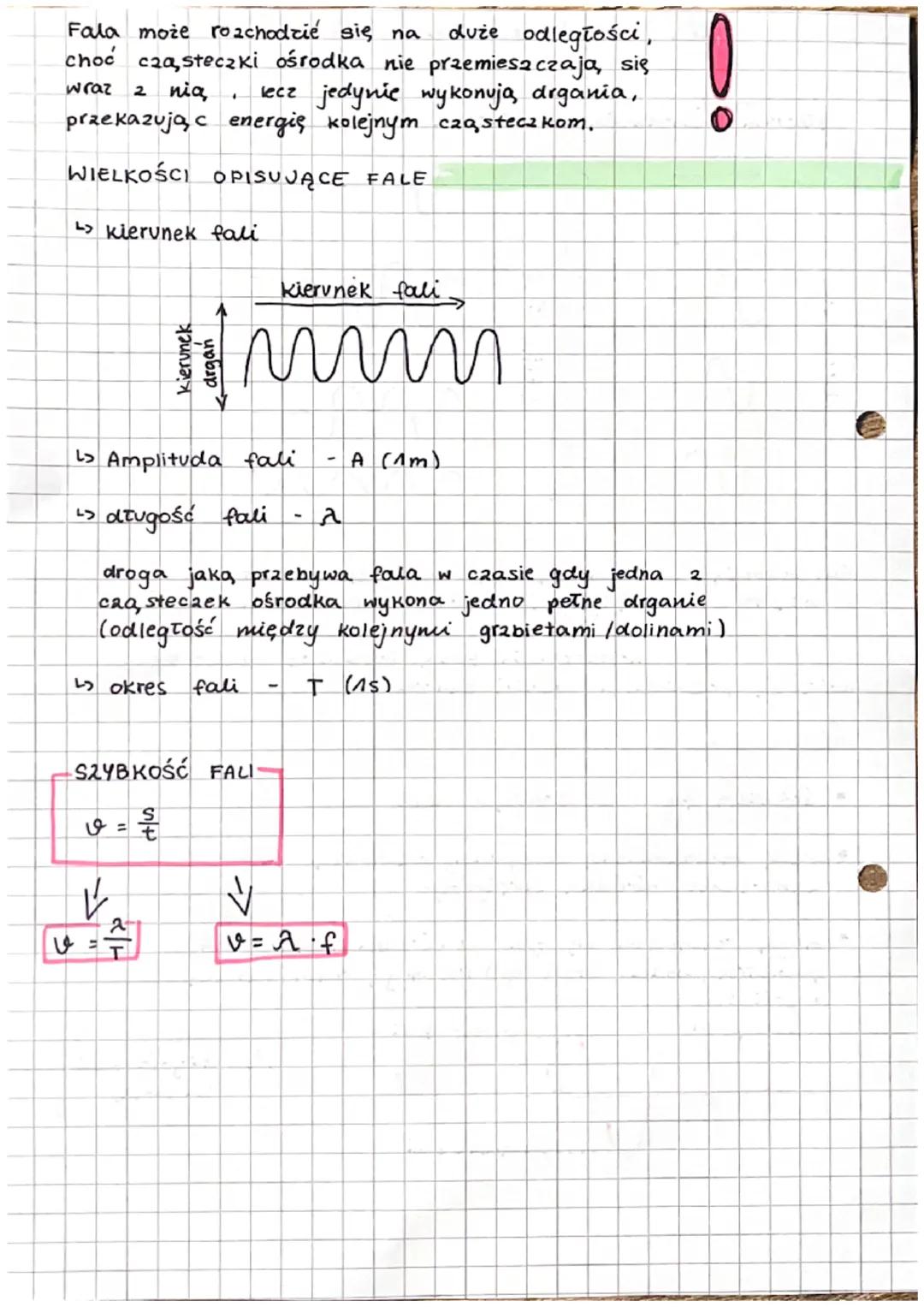Kierunek roachodzenia
kierunek drgan
fale mechaniczne
lass$
kierunek rozchodzenia się fali
v
hit n
*
kierunek drgań
m
mm
n
Fale powstające i