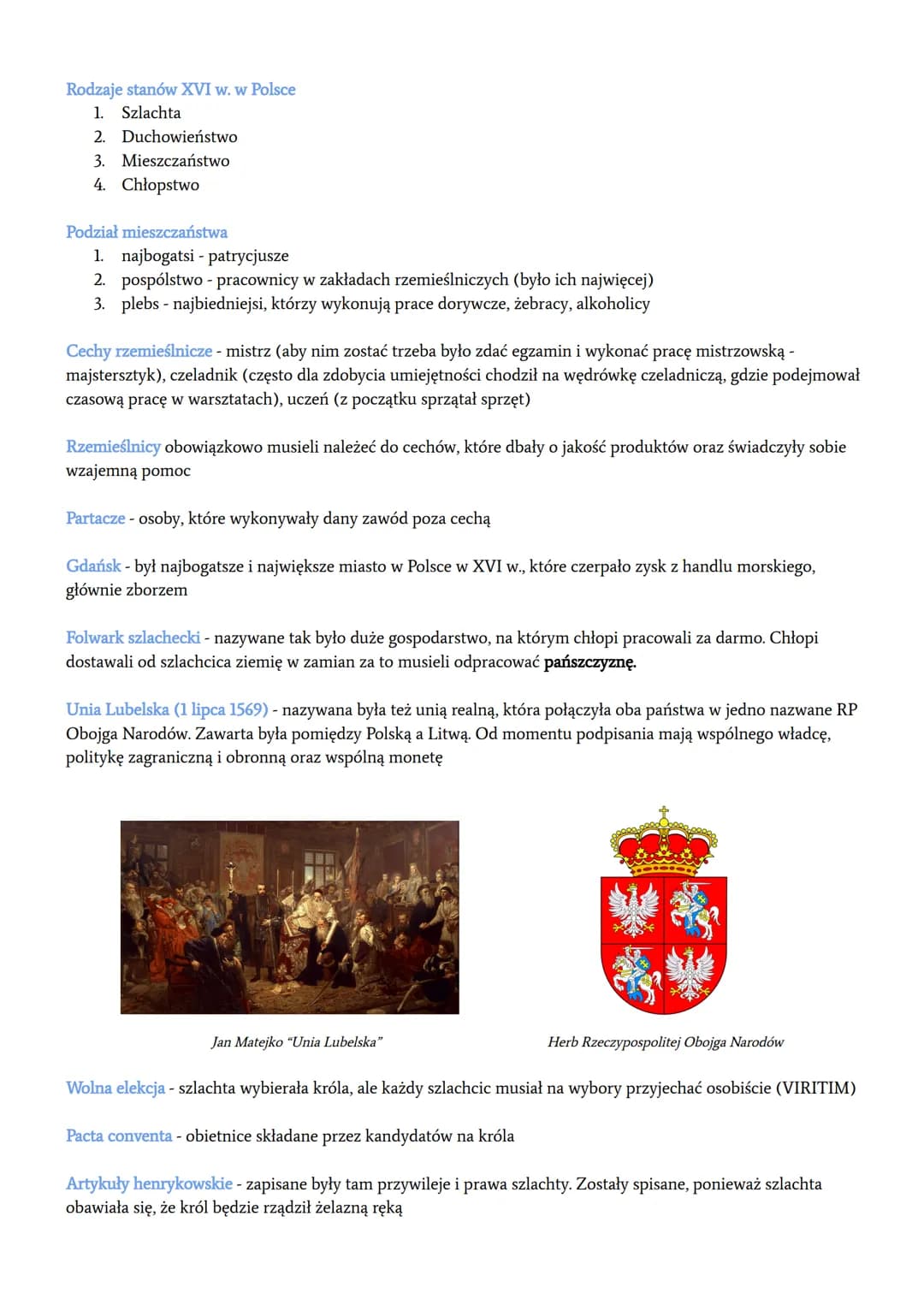HISTORIA
"ZŁOTY WIEK" RZECZYPOSPOLITEJ
Demokracja szlachecka - ustrój polityczny Królestwa Polskiego, a następnie Rzeczypospolitej Obojga Na