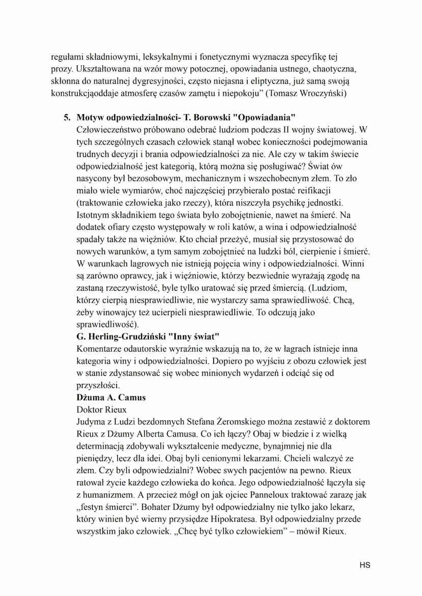 Literatura wojny i okupacji
1. Łagier-był to obóz pracy przymusowej w Rosji bolszewickiej i w ZSRR, w
którym więźniów zmuszano do ciężkich p