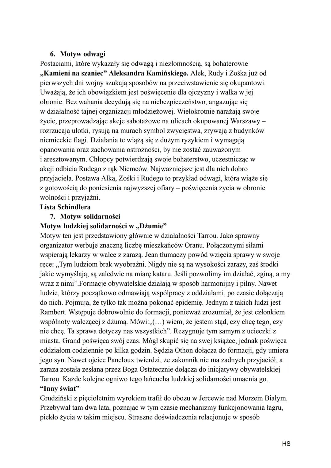 Literatura wojny i okupacji
1. Łagier-był to obóz pracy przymusowej w Rosji bolszewickiej i w ZSRR, w
którym więźniów zmuszano do ciężkich p