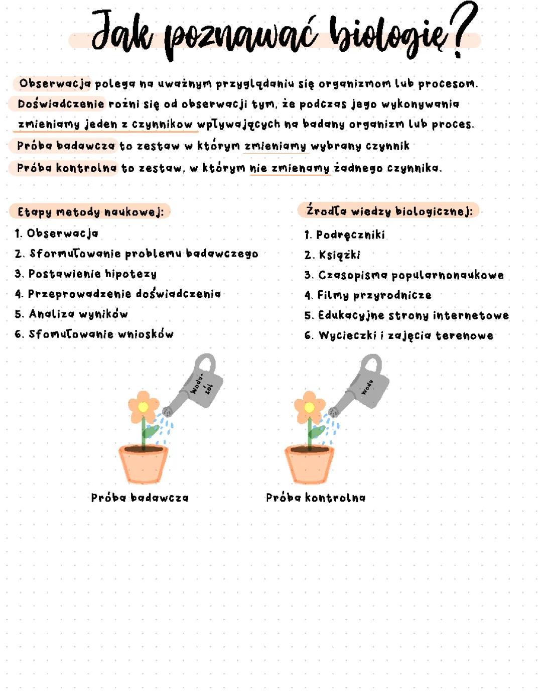 Jak poznawać biologię?