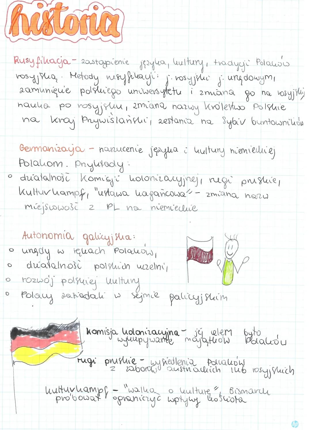 Germanizacja, rusyfikacja i autonomia galicyjska 