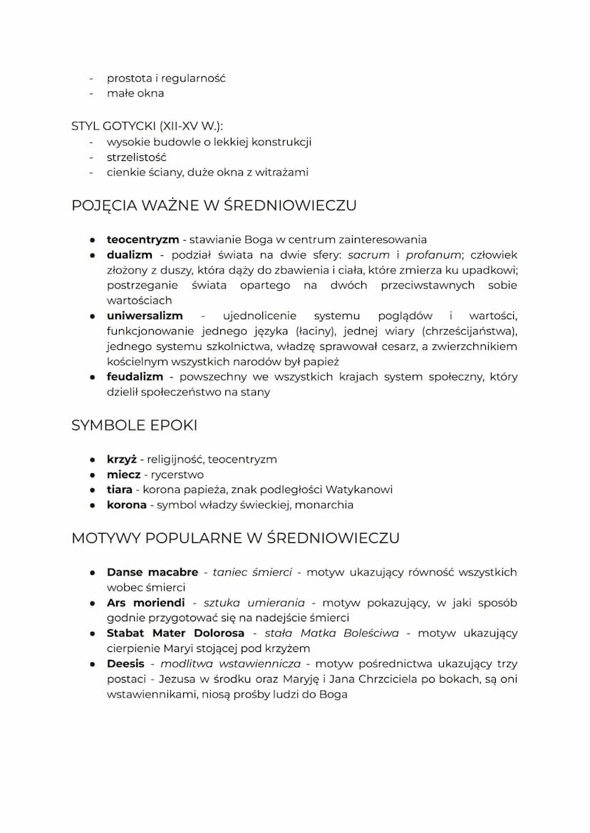 ŚREDNIOWIECZE
NAZWA
●
nazwa pochodzi od łacińskiego terminu medium aevum, czyli wieki
średnie
powstała w renesansie i miała nacechowanie neg