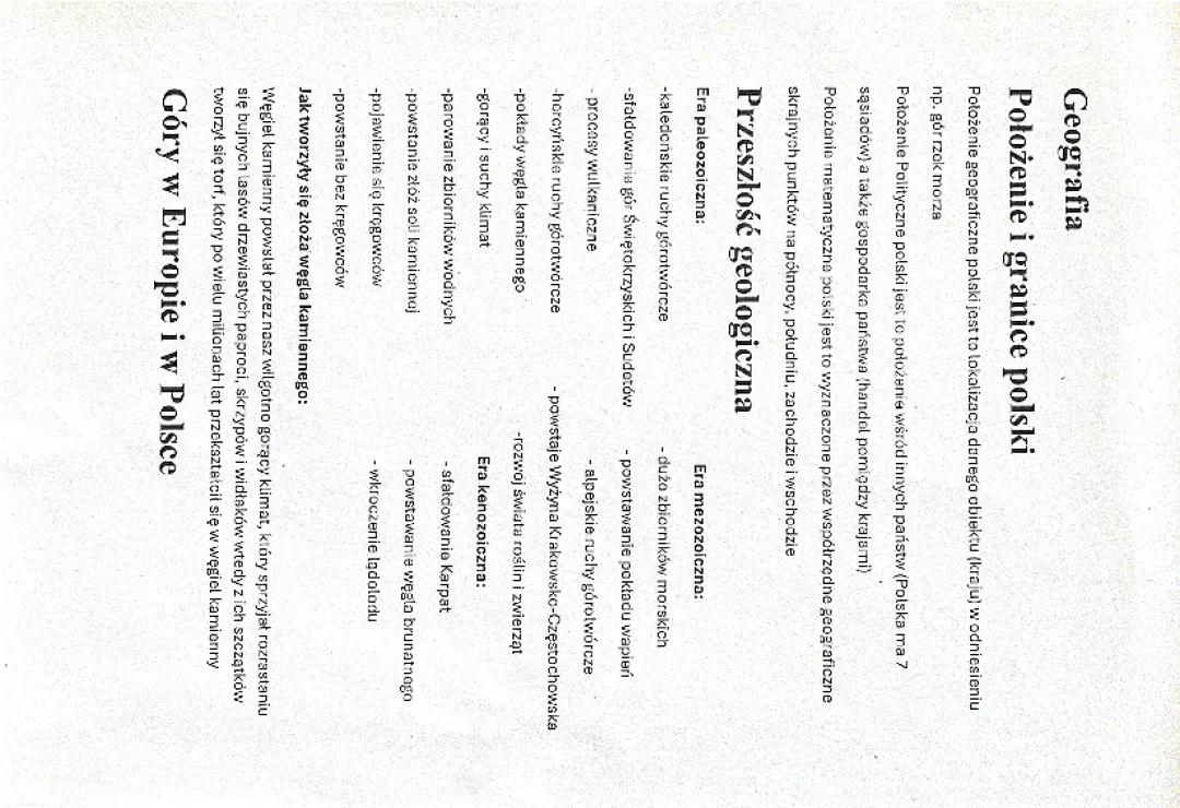 Geografia Polski i jej Granice