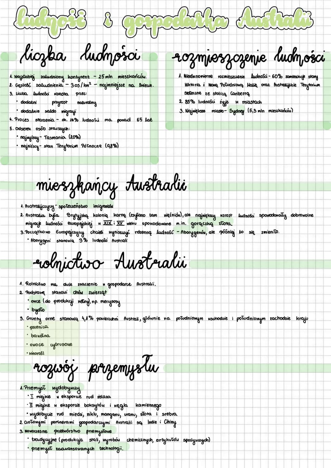 <h2 id="ludnoigospodarkaaustralii">Ludność i gospodarka Australii</h2>
<p>Australijska populacja liczy około 25 milionów mieszkańców, co czy