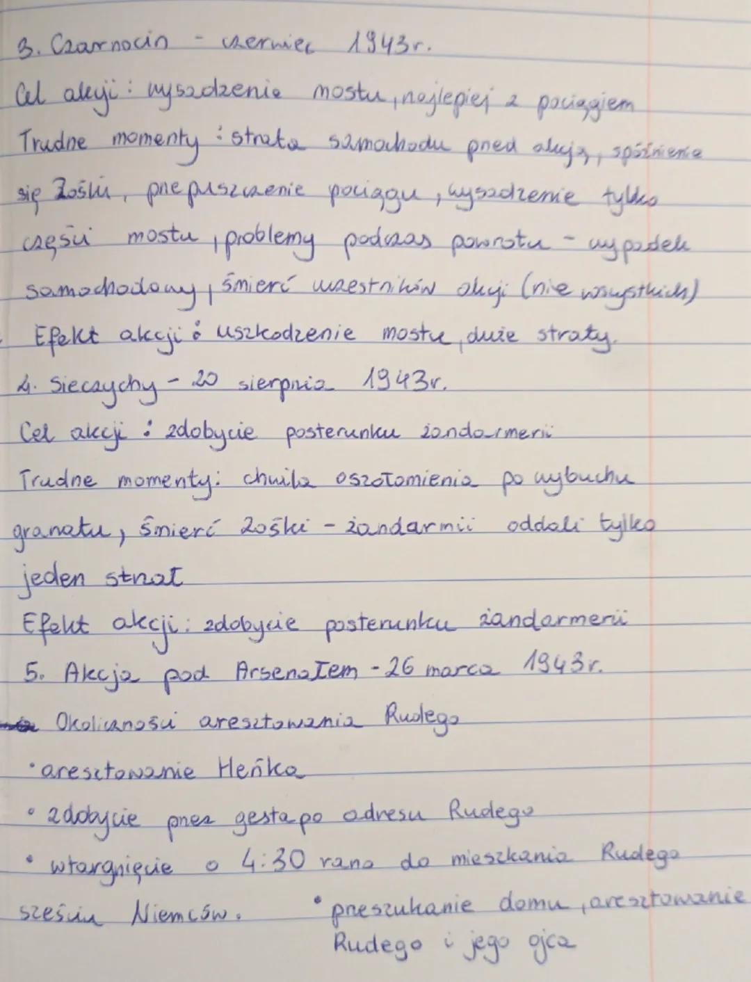 --- OCR Start ---
Lekyo
czyny
Temat: O ludziach, których rying rozeszły się
echem po kraju.... Akcje dywersyjne.
AKCJE DYNERSYJNE
1. Krasnik