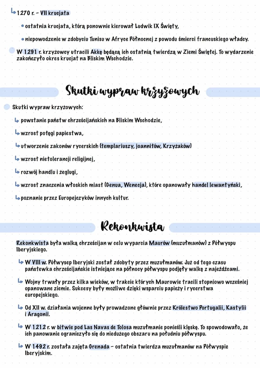 Wyprawy krzyżowe
Przyczyny wypraw krzysowych
Przyczyny wypraw krzyżowych:
↳blokowanie przez Turków seldżuckich dostępu do Ziemi Świętej,
Le 