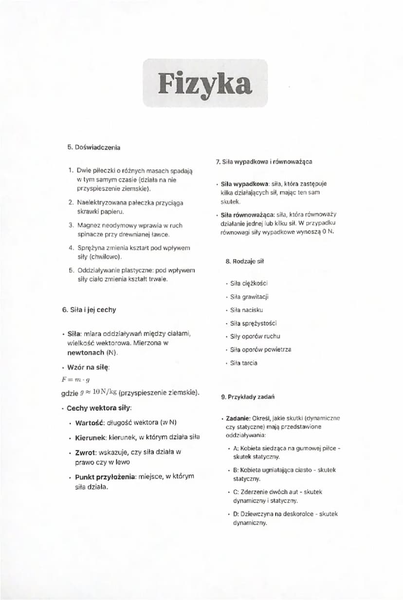 Fizyka
1. Czym zajmuje się fizyka?
Fizyka odkrywa podstawowe prawa przyrody,
wyjaśnia zjawiska w niej zachodzące oraz
opisuje właściwości ma
