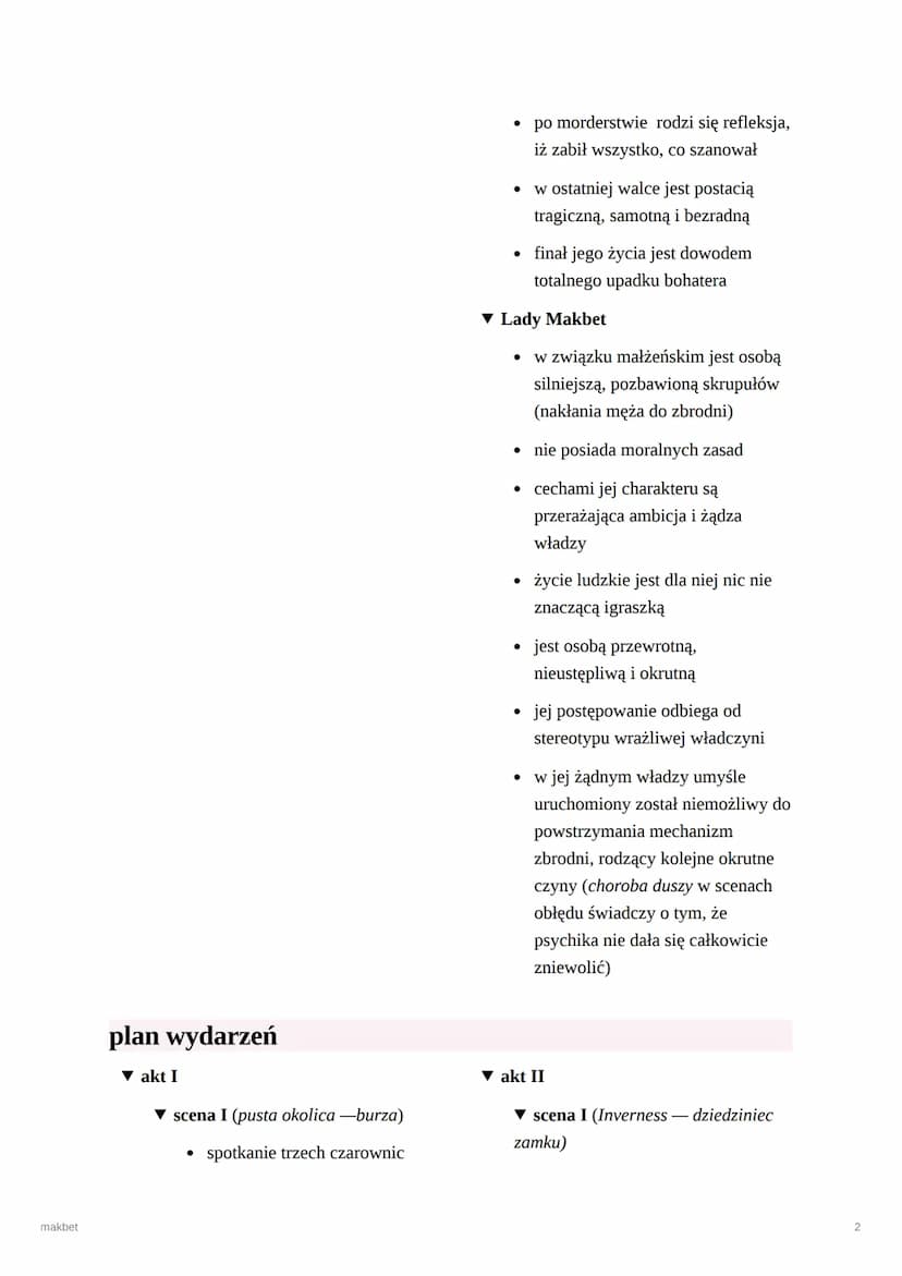 makbet
makbet
rodzaj literacki: dramat
gatunek literacki: tragedia
miejsce akcji
▼ Szkocja
• zamek Makbeta i jego okolice
• obóz pod Forres 