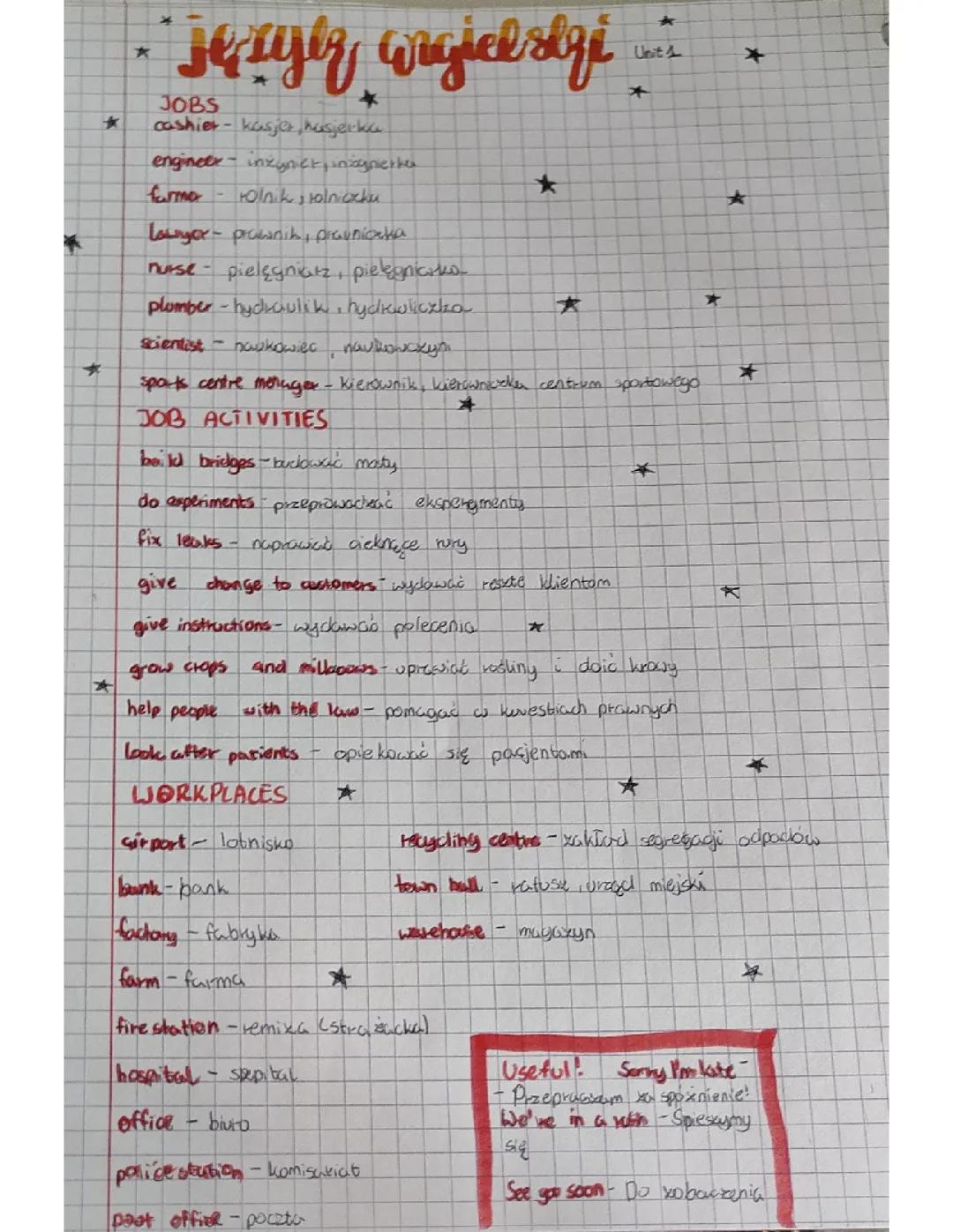 Język Angielski - Klasa 6: Podręcznik Unit 1