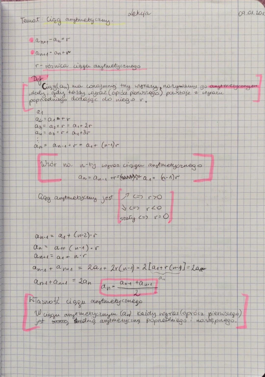 Jak obliczyć różnicę i sumę ciągu arytmetycznego i geometrycznego