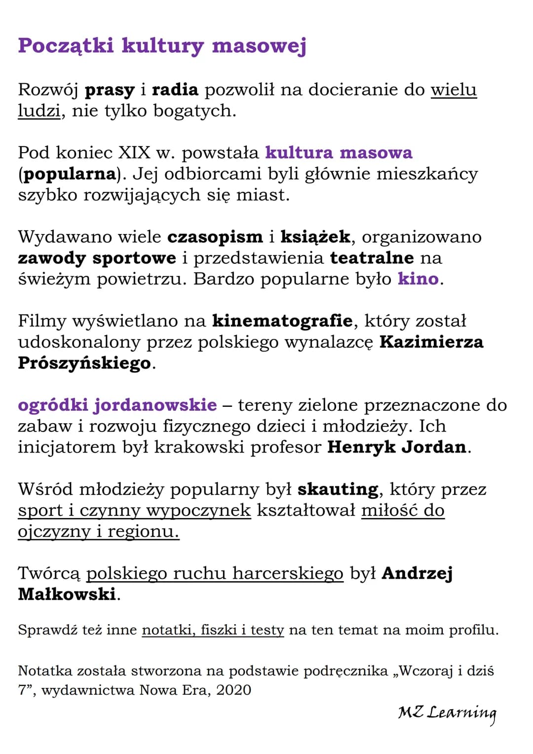 Kultura polska przełomu
XIX i XX wieku
Polska kultura narodowa ukształtowała się w XIX
w. Walka z germanizacją i rusyfikacją wzmocniła
tożsa