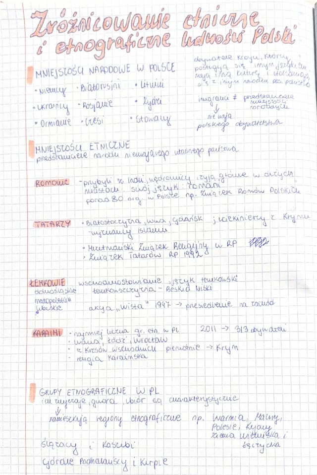 Know 5. Zróżnicowanie etniczne i etnograficzne ludności Polski thumbnail