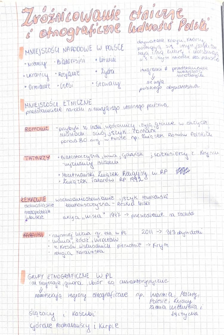 Know 5. Zróżnicowanie etniczne i etnograficzne ludności Polski thumbnail