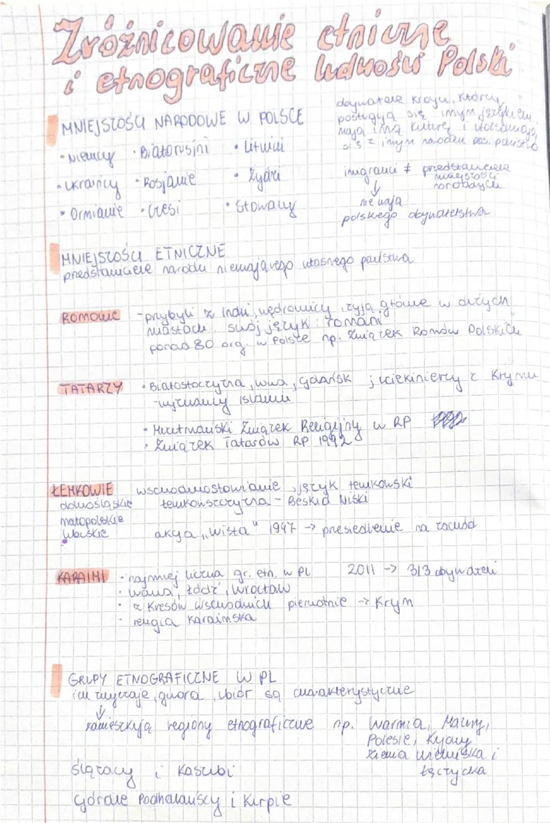 --- OCR Start ---
Zróżnicowanie etniczne
i etnograficzne ludności Polski
MNIEJSTOŚCI NARODOWE W POLSCE
daynatsre kroyu, którey
postugyą się 