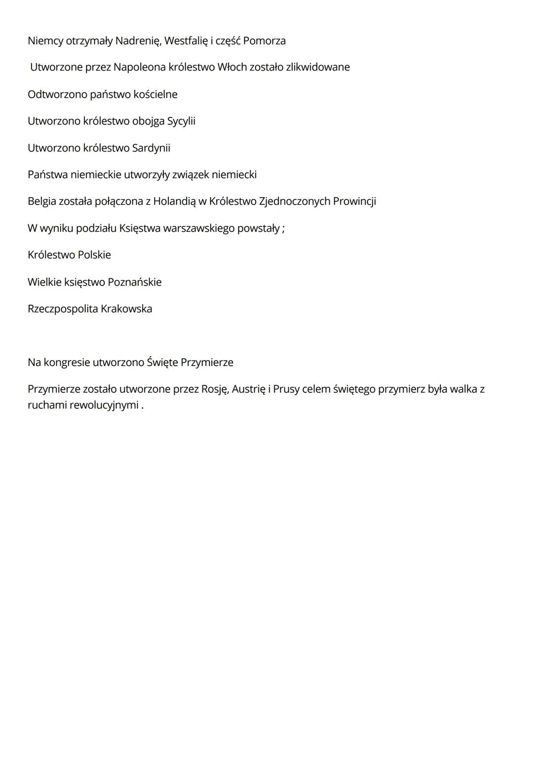 Upadek Napoleona w bitwie pod Lipskiem w 1813.
Napoleon abdykował po czym został zesłany na wyspę Elbę.
KONGRES
WIEDEŃSKI
Na tronie zasiadł 