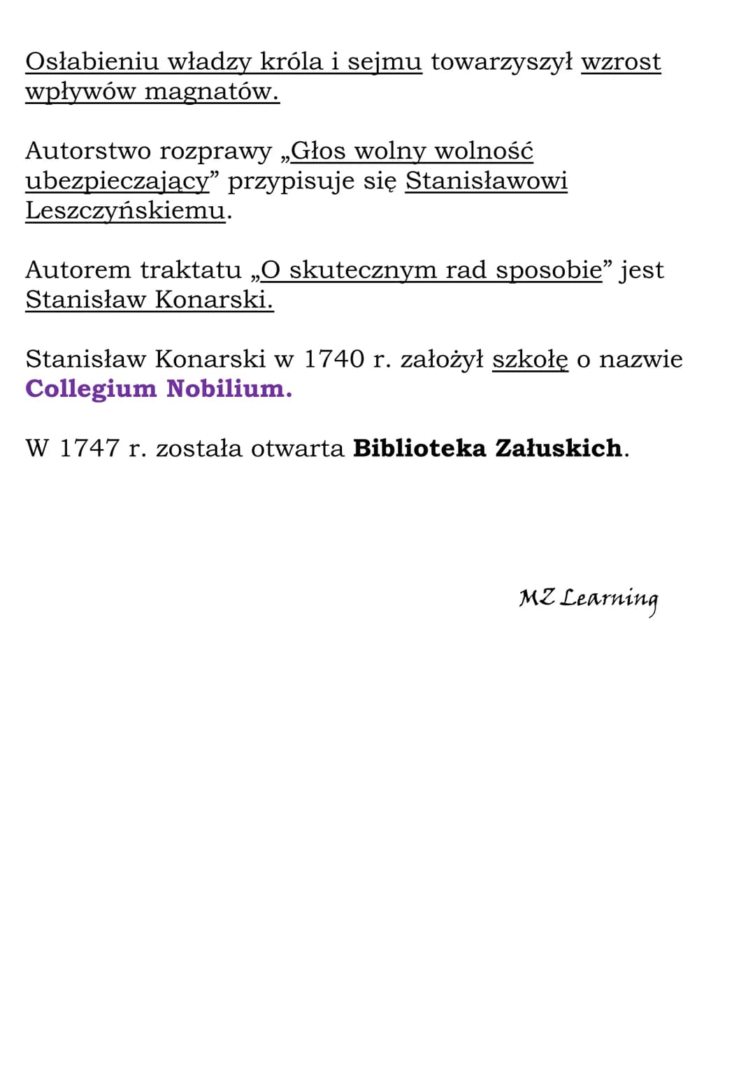 Czasy saskie
Lata od 1697 do 1763 nazywamy czasami saskimi.
W 1697 r. królem Polski został August II z dynastii
Wettinów, która panowała w S