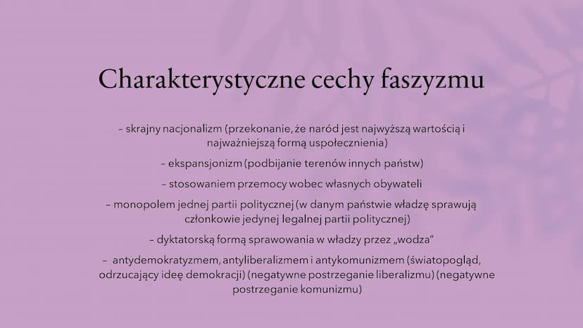 Narodziny faszyzmu
Faszyzm, nazizm, A. Hitler, B. Mussolini Faszyzm we
Włoszech
Powodem narodzin faszyzmu we Włoszech
była m. in. sytuacja p